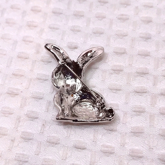 Bunny Rhinestone Encrusted Pin - Picture 5 of 7